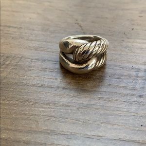 Silver Infinity collection twisted cable ring